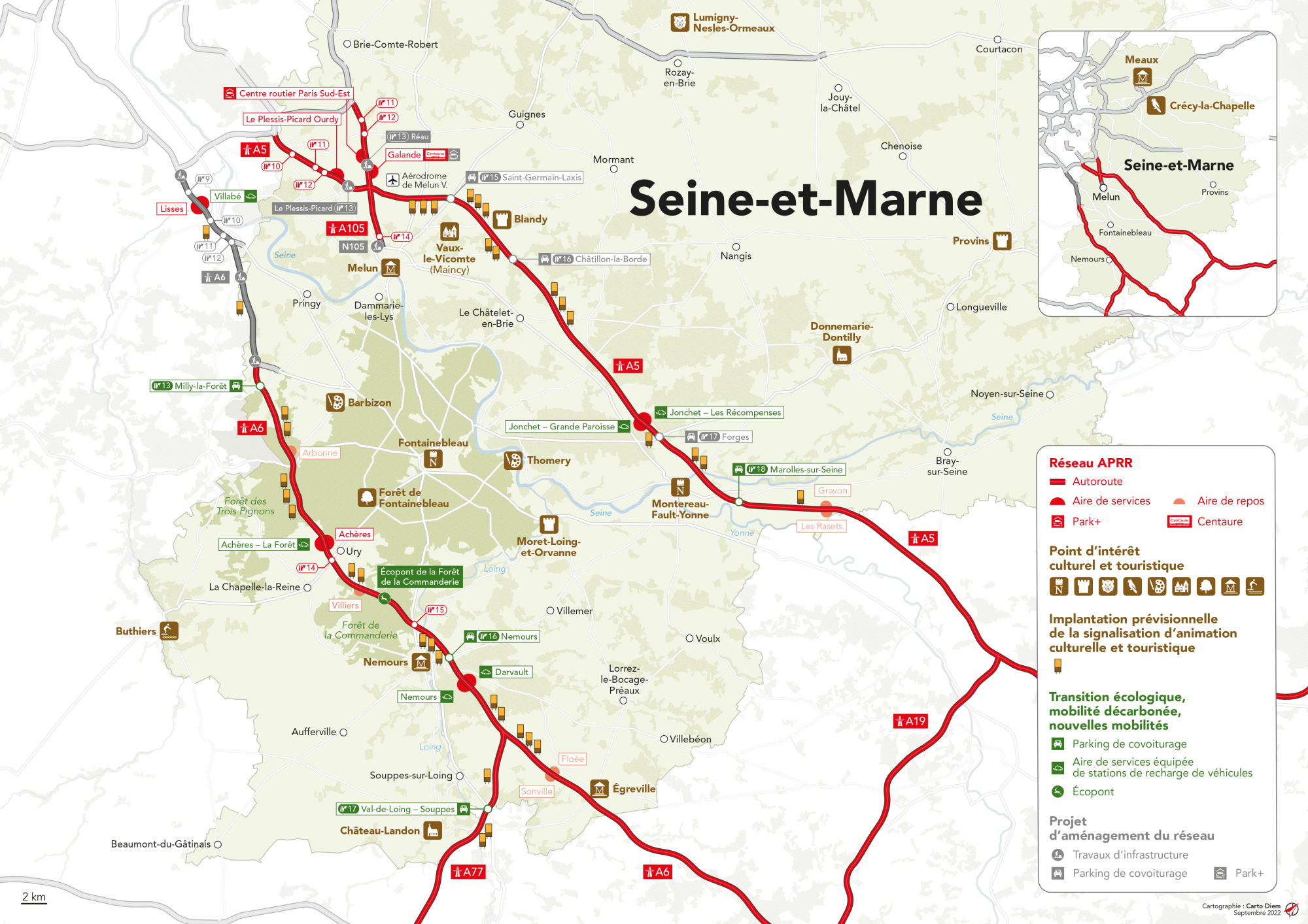 Accord de coopération entre APRR et le département de Seine-Et-Marne