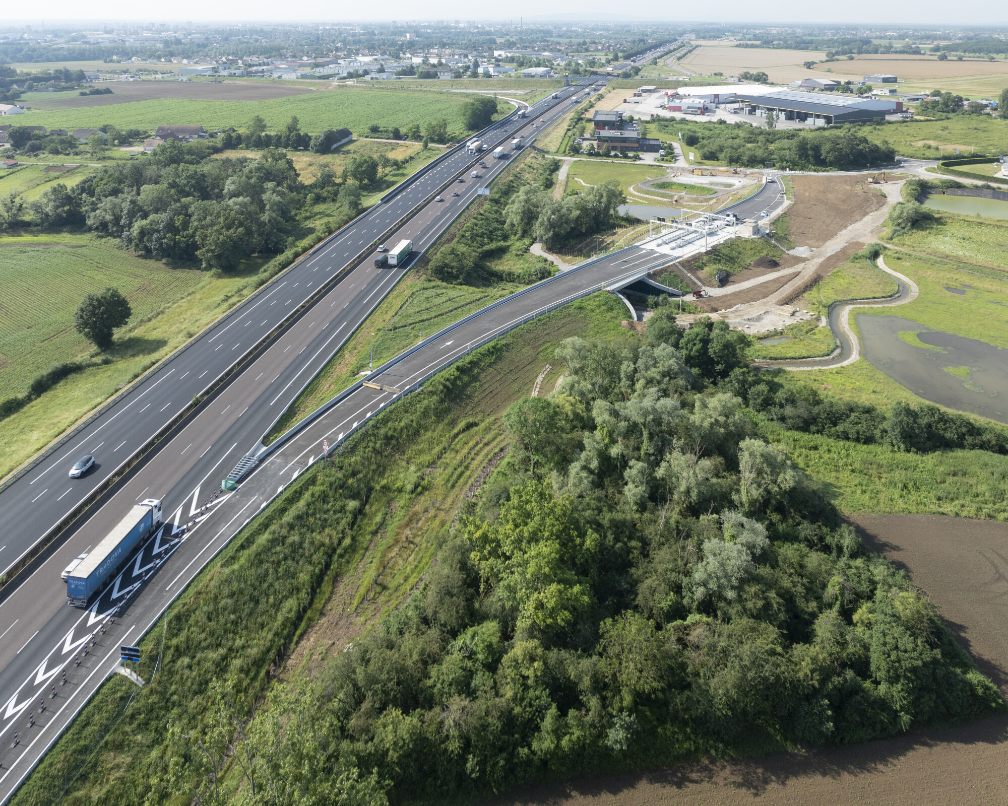 APRR - Demi-diffuseur de Chalon Nord (A6) - bretelle de sortie